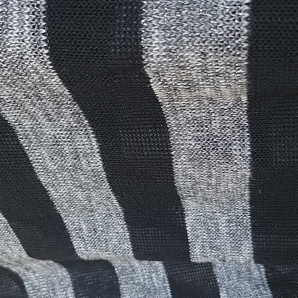 Black and Silver Striped Blouse - Picture 3 of 3